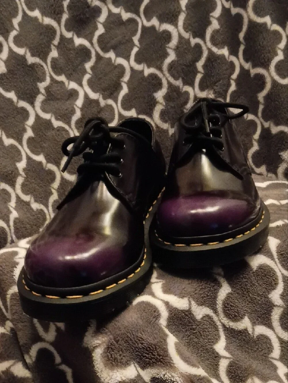 Dr.Martens - Purple to Black Ombre -Size 6 Womens- Brand New/Never Worn